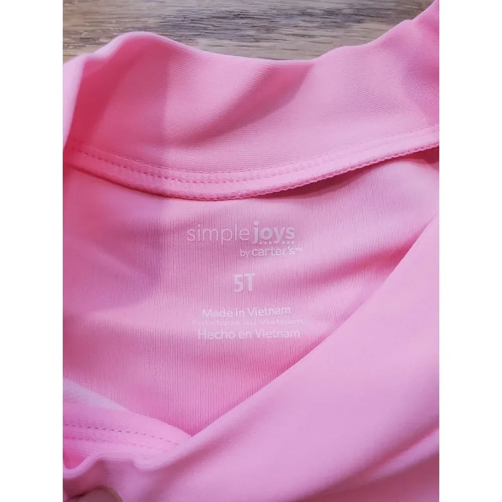 Simple Joys by Carter's 5T Swimsuit Long Sleeve 2 Pieces Mermaid New